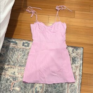 Aritzia pink mini dress